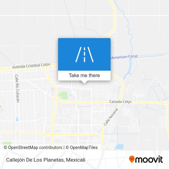 Callejón De Los Planetas map