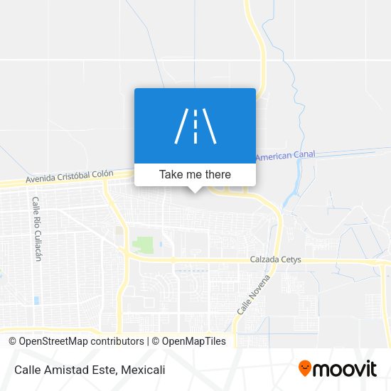 Mapa de Calle Amistad Este