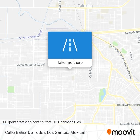 Mapa de Calle Bahía De Todos Los Santos