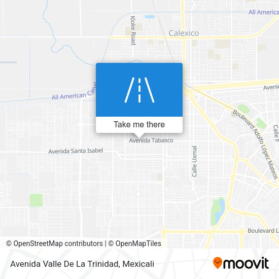 Avenida Valle De La Trinidad map