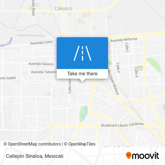 Callejón Sinaloa map