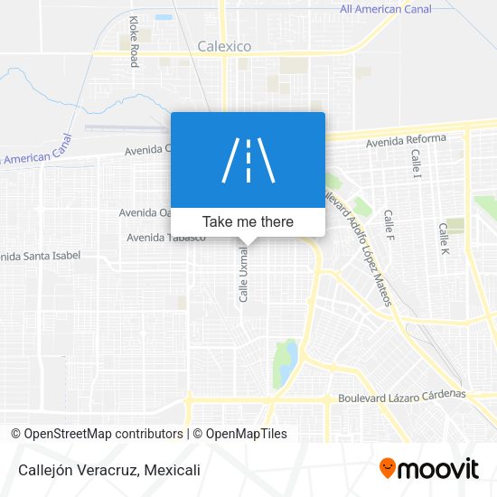Callejón Veracruz map