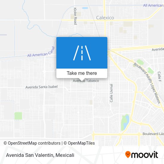 Avenida San Valentín map