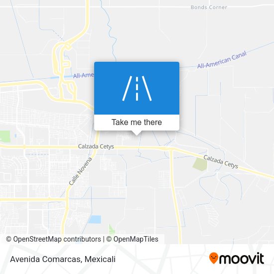 Mapa de Avenida Comarcas