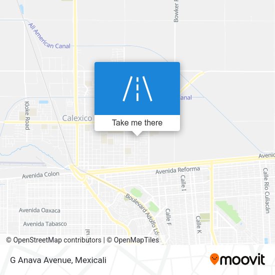 Mapa de G Anava Avenue