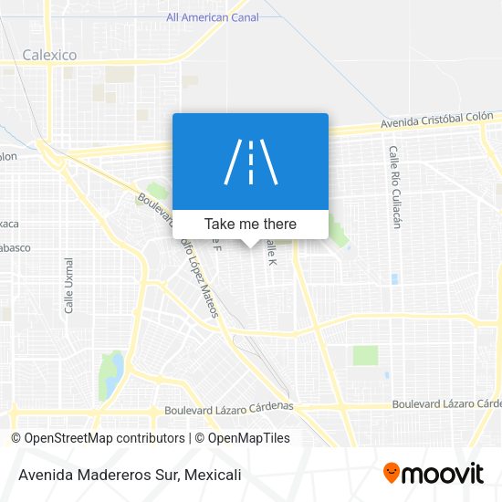 Mapa de Avenida Madereros Sur