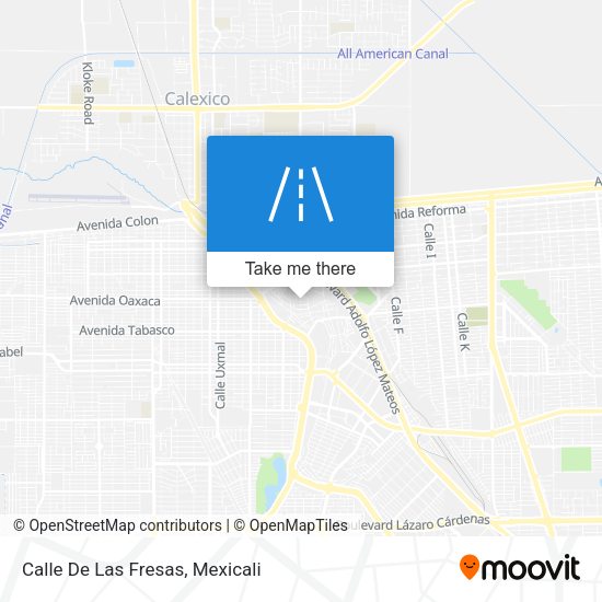 Mapa de Calle De Las Fresas