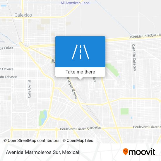 Avenida Marmoleros Sur map