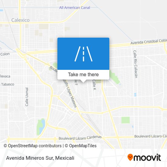 Avenida Mineros Sur map