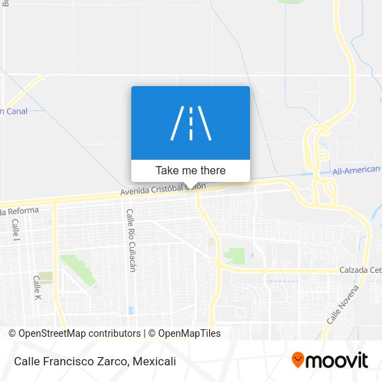 Calle Francisco Zarco map