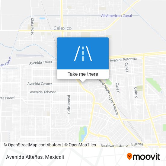 Mapa de Avenida Alteñas