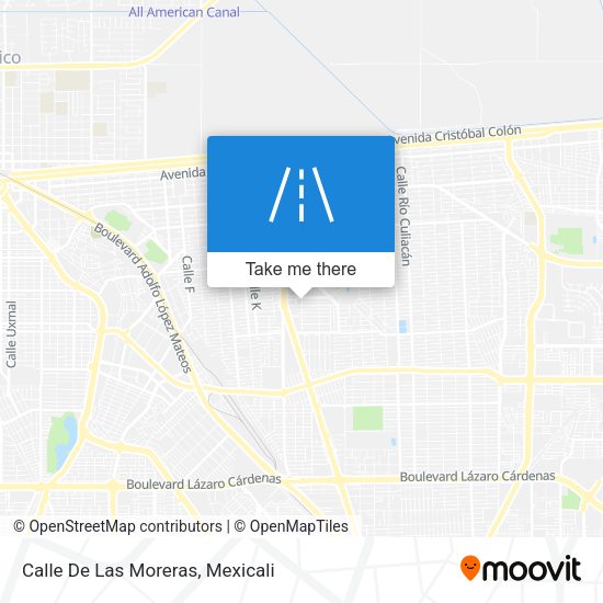 Mapa de Calle De Las Moreras