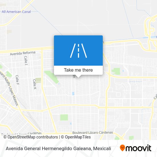 Avenida General Hermenegildo Galeana map