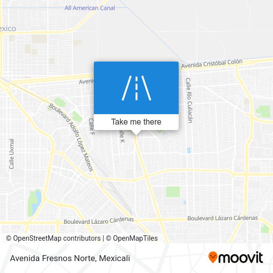 Mapa de Avenida Fresnos Norte