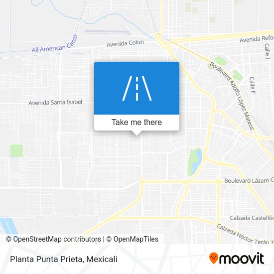 Planta Punta Prieta map