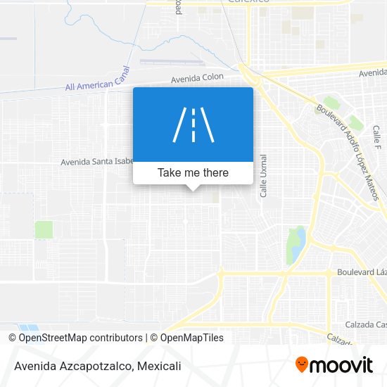 Mapa de Avenida Azcapotzalco