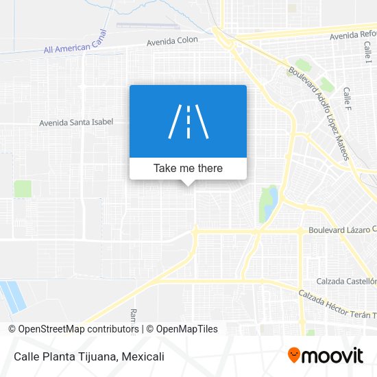 Calle Planta Tijuana map