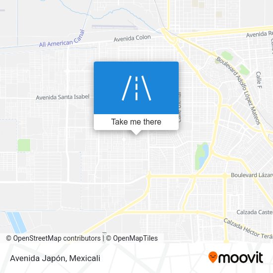 Mapa de Avenida Japón