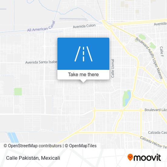 Mapa de Calle Pakistán