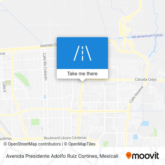 Avenida Presidente Adolfo Ruíz Cortines map