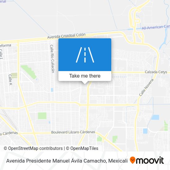 Mapa de Avenida Presidente Manuel Ávila Camacho