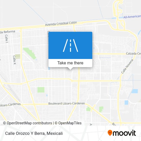 Mapa de Calle Orozco Y Berra