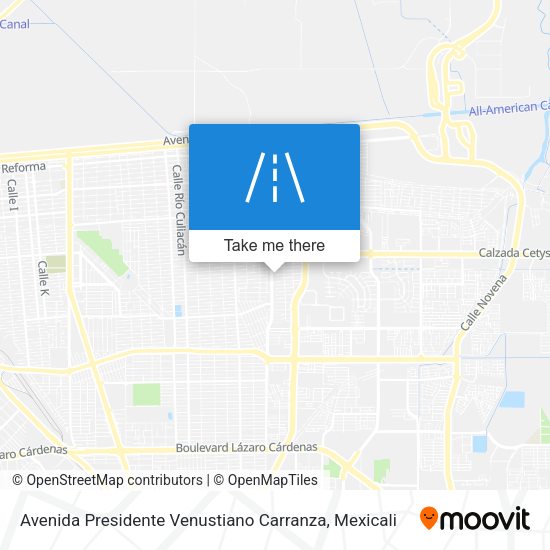 Avenida Presidente Venustiano Carranza map