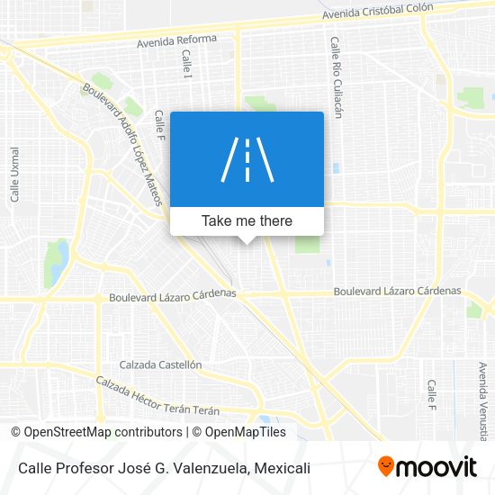 Mapa de Calle Profesor José G. Valenzuela