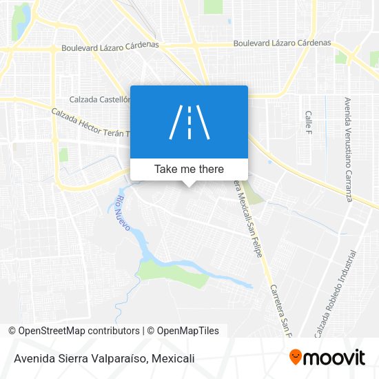 Avenida Sierra Valparaíso map