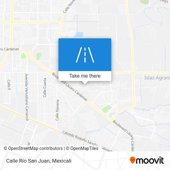 Calle Río San Juan map