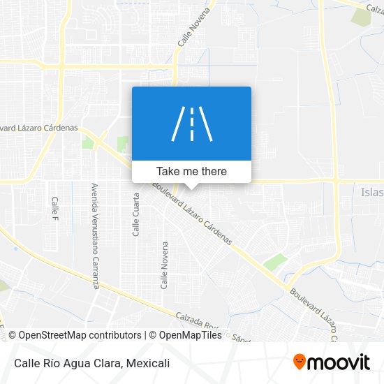 Calle Río Agua Clara map