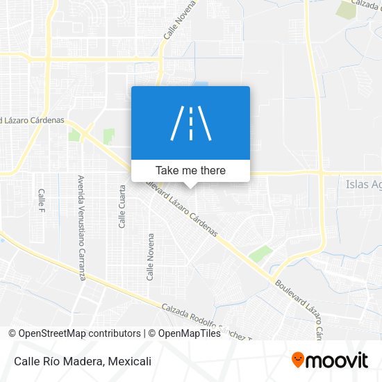Mapa de Calle Río Madera