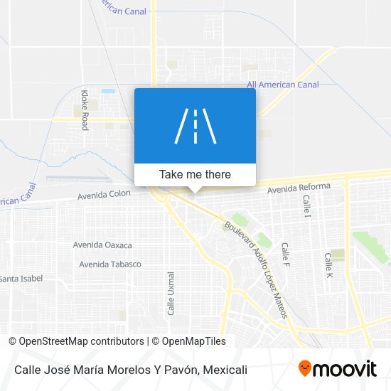 Mapa de Calle José María Morelos Y Pavón