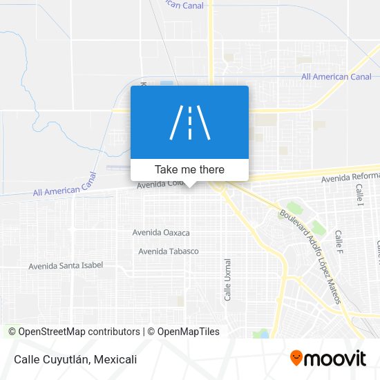 Mapa de Calle Cuyutlán
