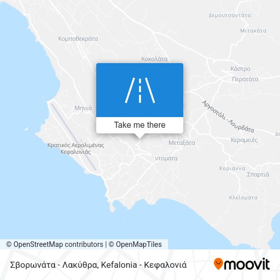 Σβορωνάτα - Λακύθρα map