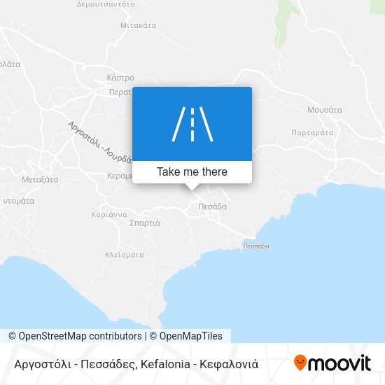 Αργοστόλι - Πεσσάδες map