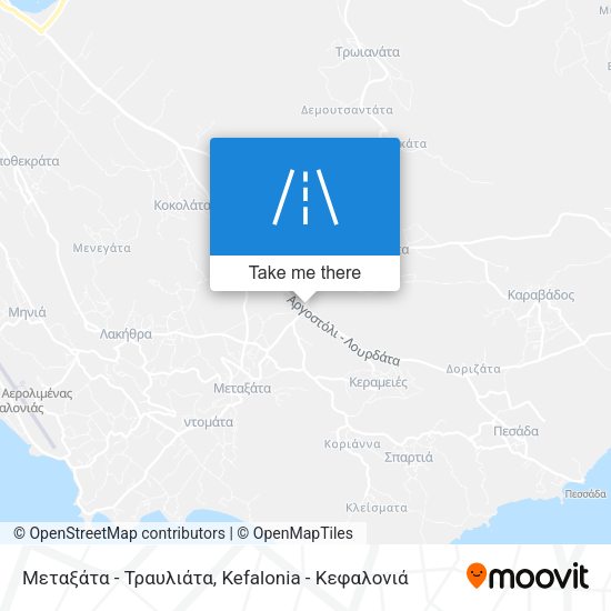 Μεταξάτα - Τραυλιάτα map