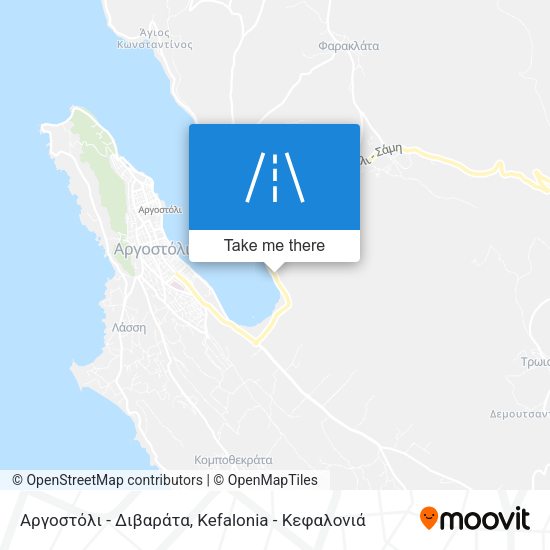 Αργοστόλι - Διβαράτα map
