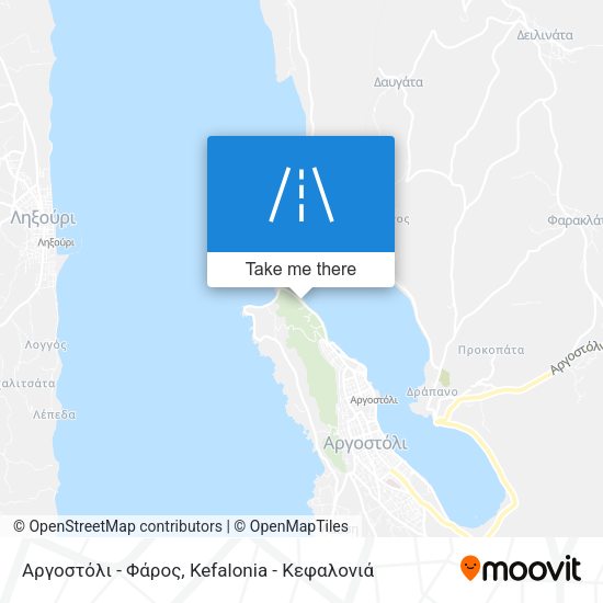 Αργοστόλι - Φάρος map