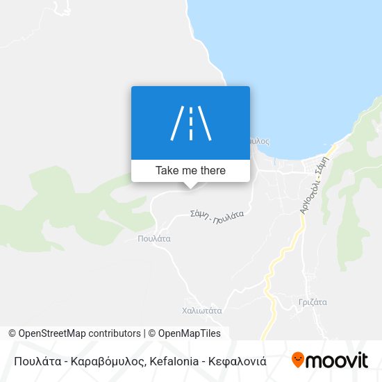 Πουλάτα - Καραβόμυλος map