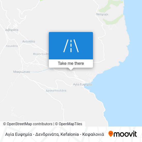 Αγία Ευφημία - Δενδρινάτα map