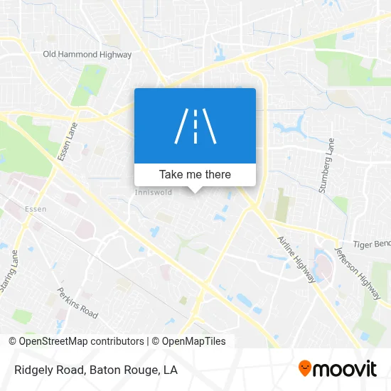 Ridgely Road map