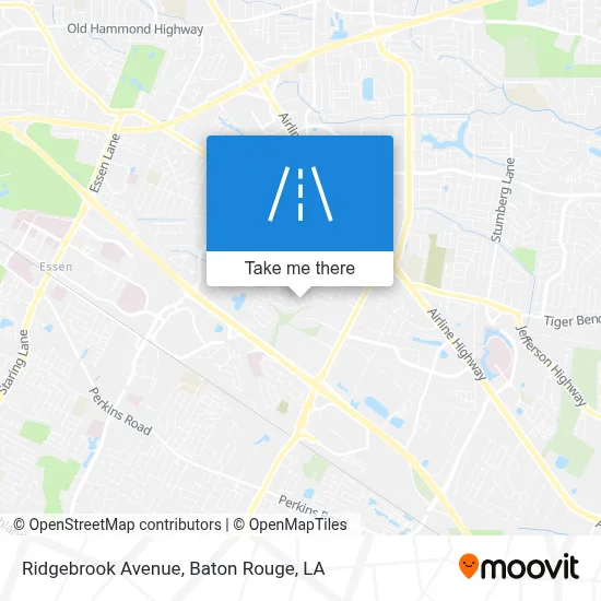 Ridgebrook Avenue map