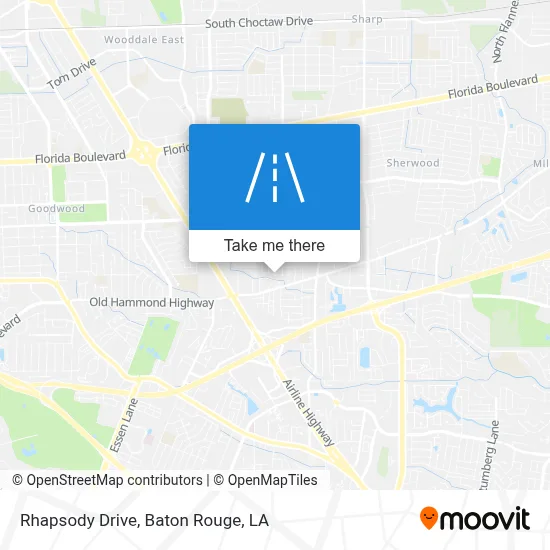 Rhapsody Drive map