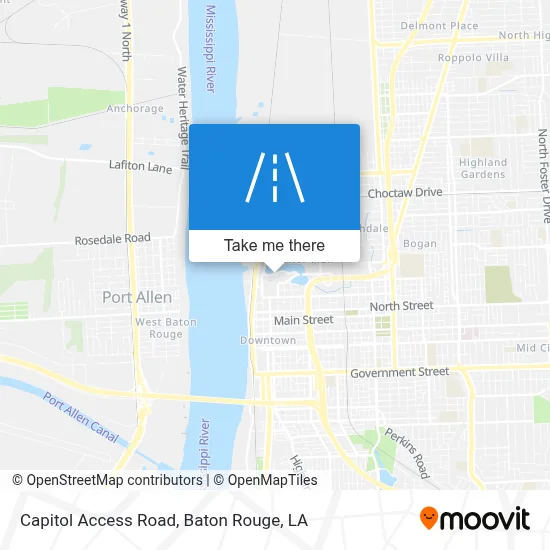 Capitol Access Road map