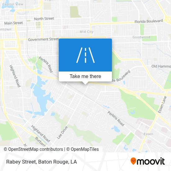 Rabey Street map