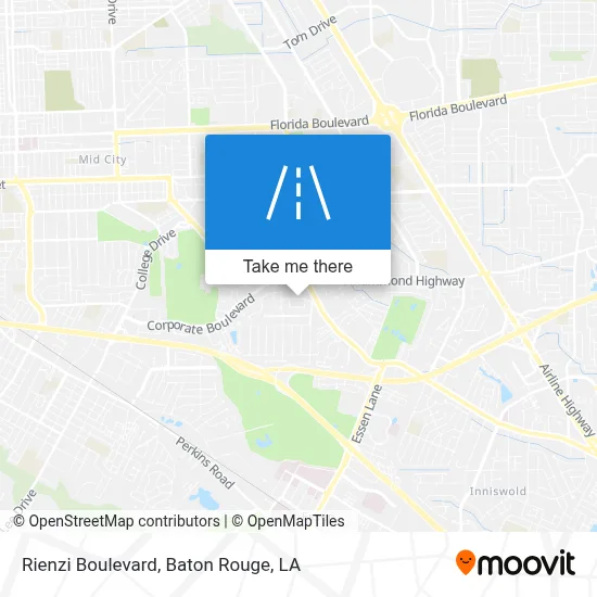 Rienzi Boulevard map