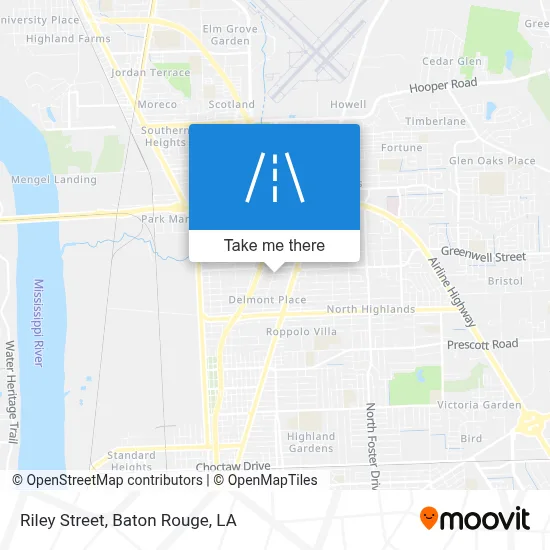 Riley Street map