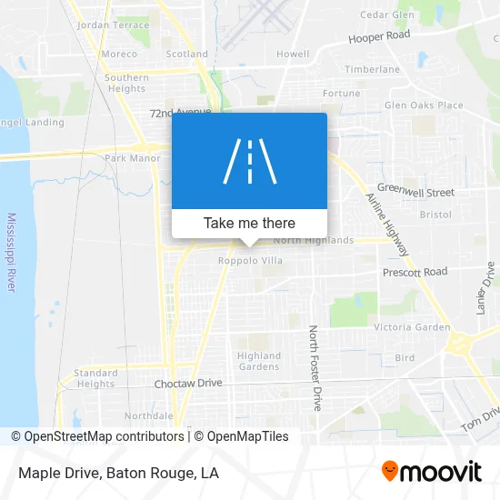 Maple Drive map