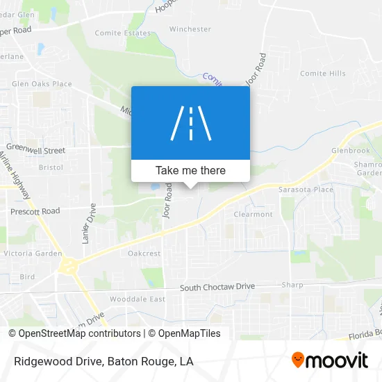Ridgewood Drive map